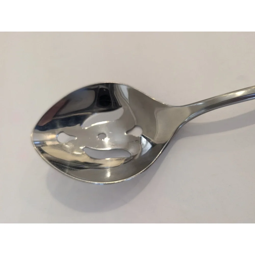 Sears Roebuck Tradition Stainless SRS13 Slotted Serving Spoon Flatware 8.5
